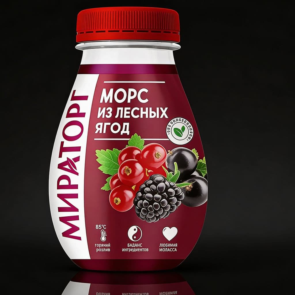 Морс из лесных ягод «Мираторг», 370 мл ￼